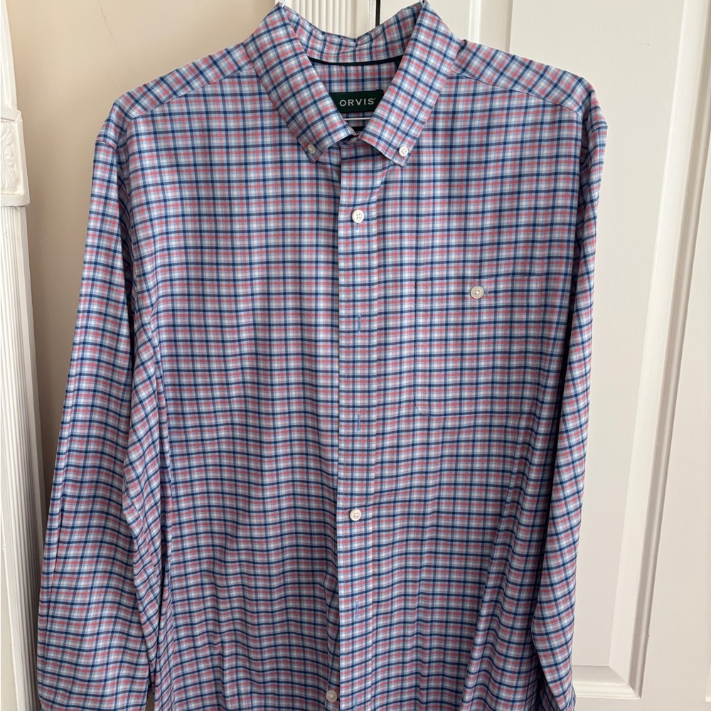 Orvis Men's Multicolor Plaid Button-Down Shirt